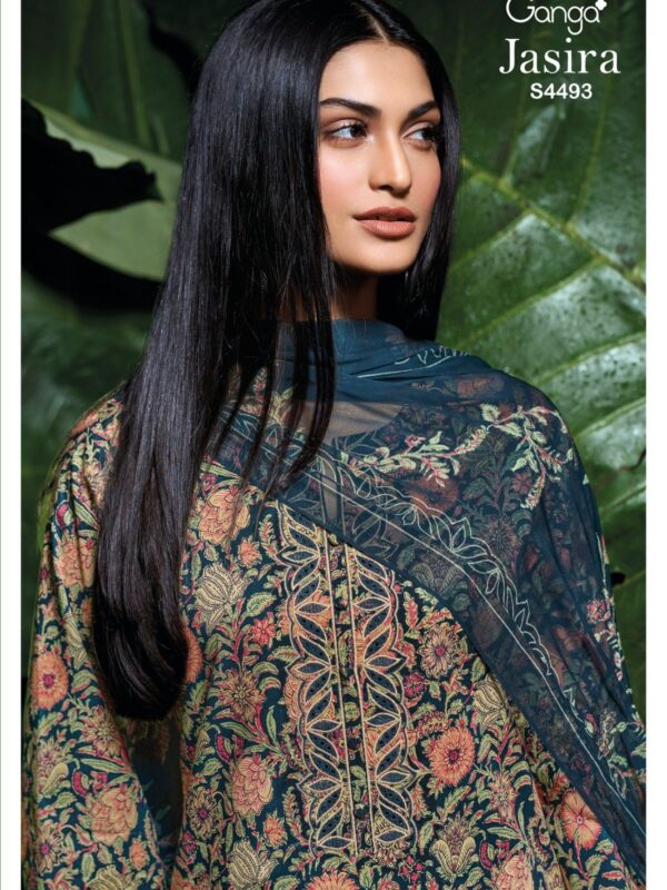 Ganga Jasira Designer Cotton Three-Piece 01