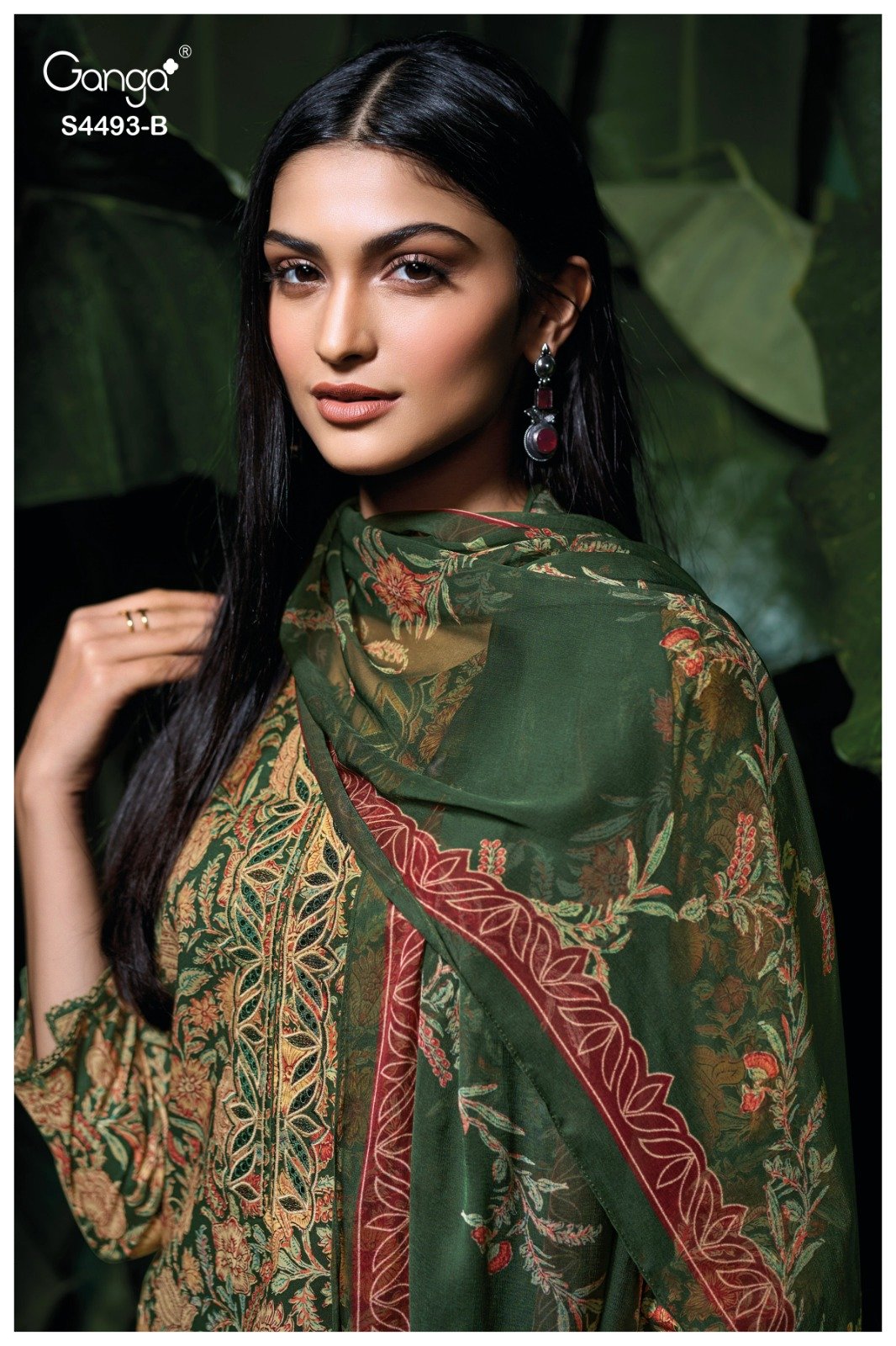 Ganga Jasira Designer Cotton Three-Piece 02