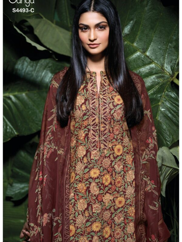 Ganga Jasira Designer Cotton Three-Piece 03