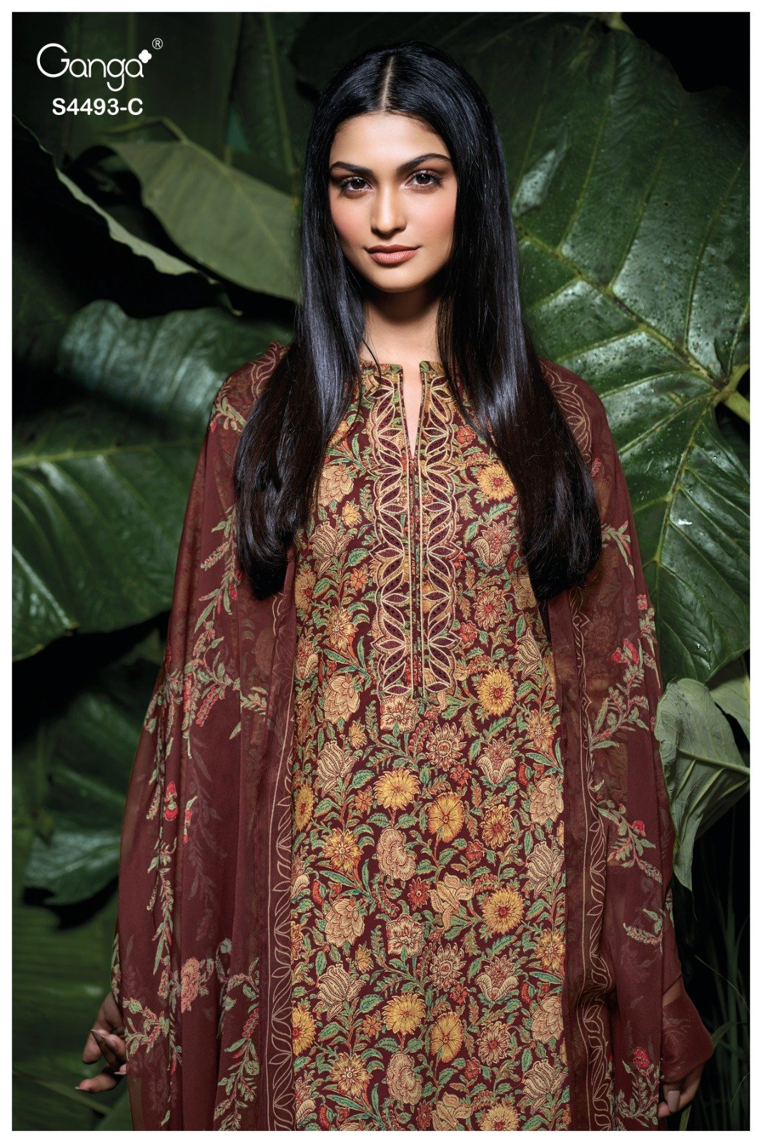Ganga Jasira Designer Cotton Three-Piece 03