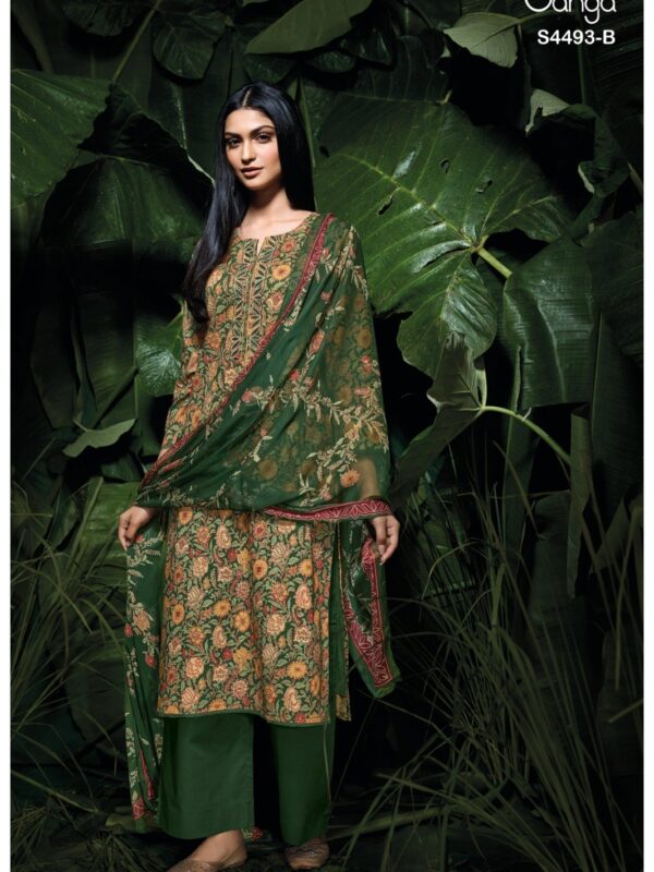 Ganga Jasira Designer Cotton Three-Piece 04