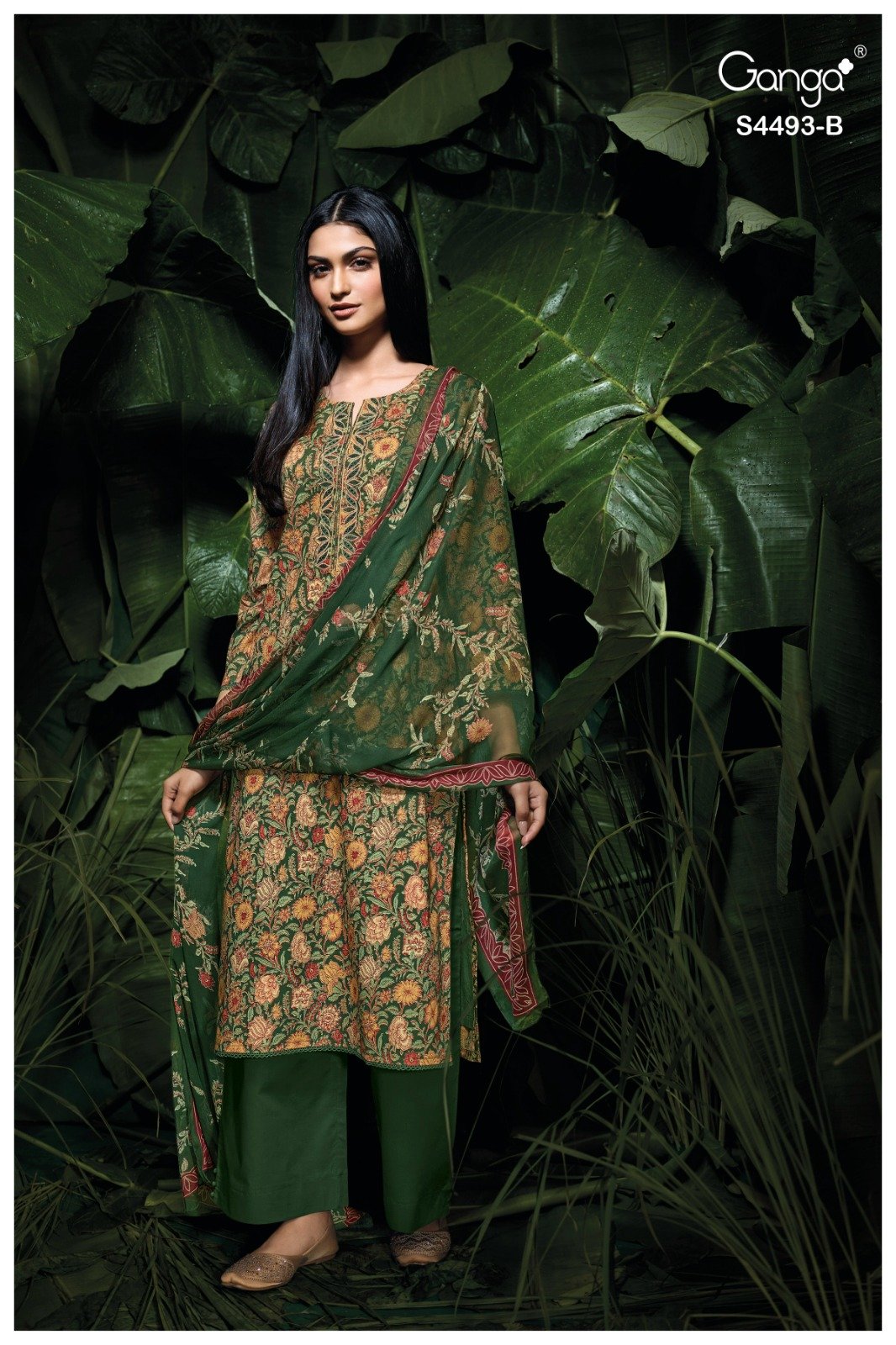 Ganga Jasira Designer Cotton Three-Piece 04