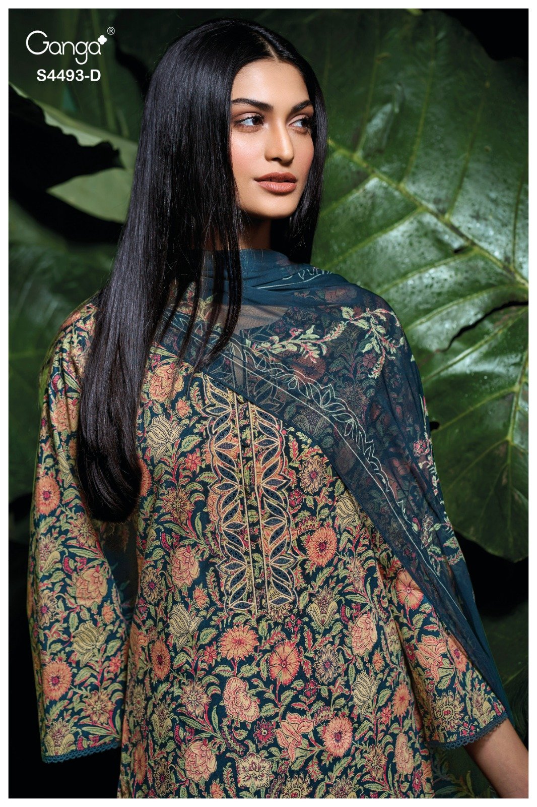 Ganga Jasira Designer Cotton Three-Piece 05