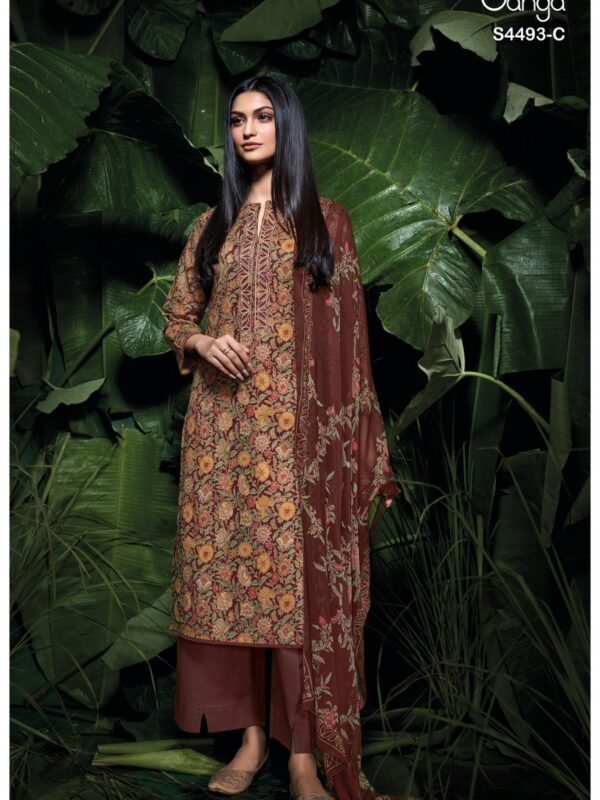 Ganga Jasira Designer Cotton Three-Piece 06