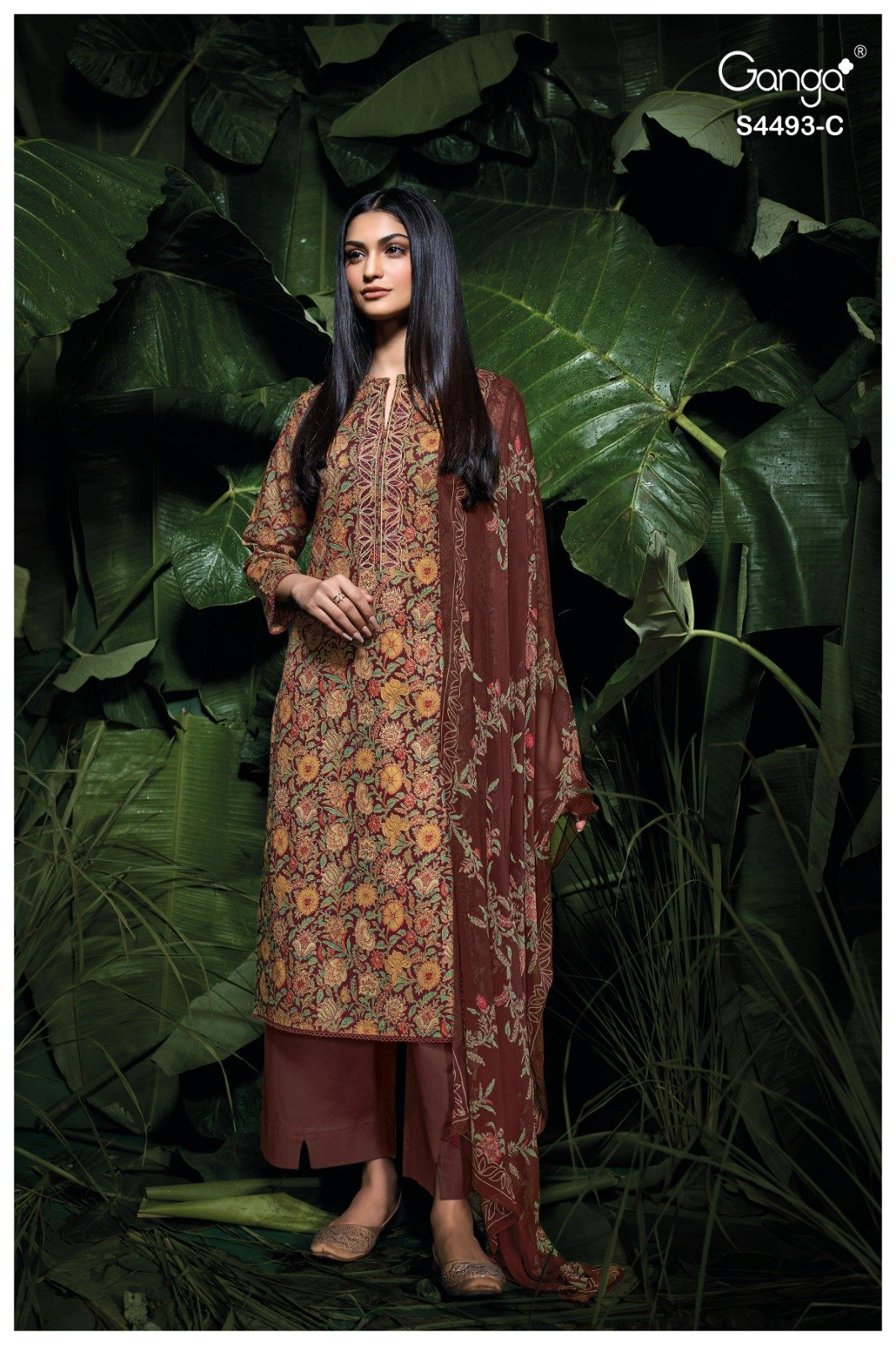 Ganga Jasira Designer Cotton Three-Piece 06
