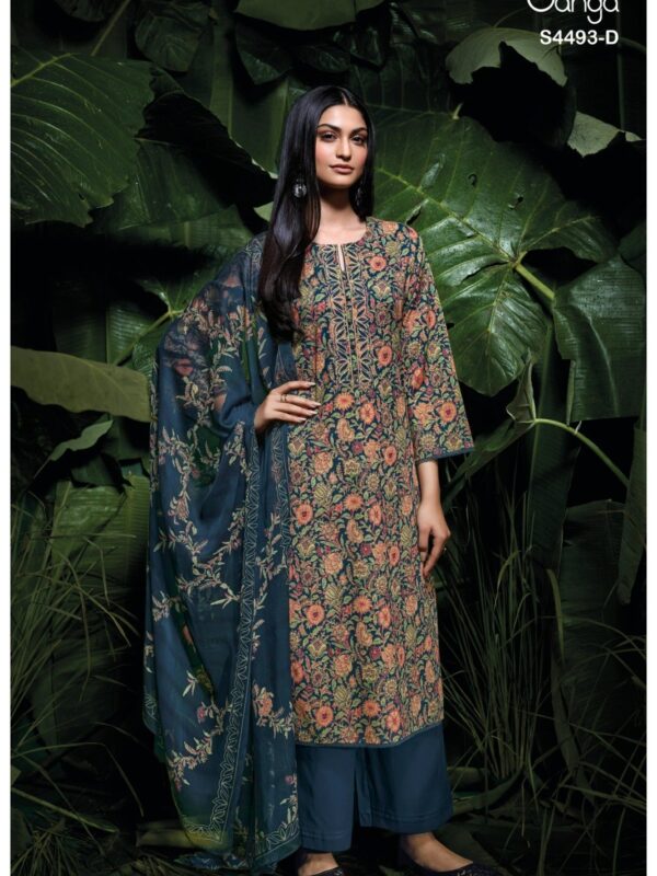 Ganga Jasira Designer Cotton Three-Piece 07