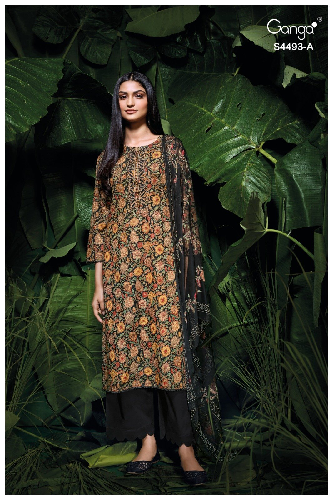 Ganga Jasira Designer Cotton Three-Piece 08