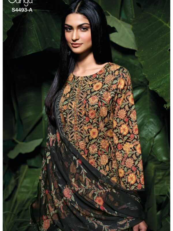 Ganga Jasira Designer Cotton Three-Piece 09