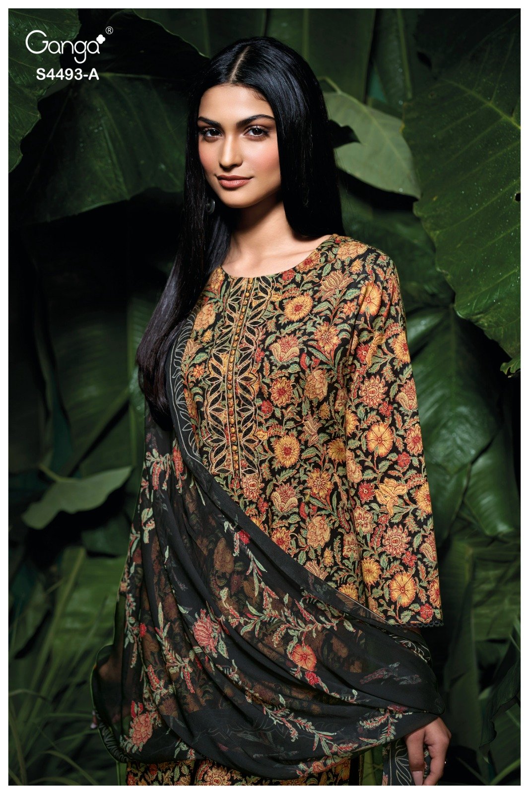 Ganga Jasira Designer Cotton Three-Piece 09